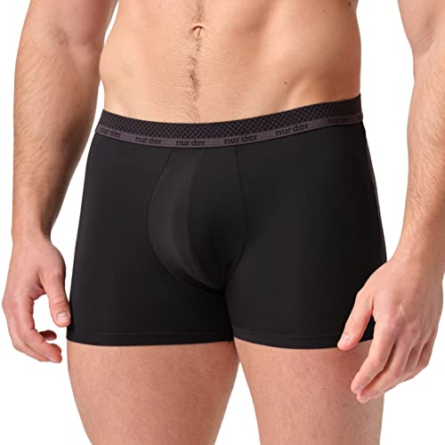 Nur Der Boxer Microfaser Boxer Herren, schwarz, M von Nur Der