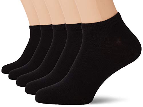 Nur Der Herren 5er Pack Sneaker Classic Aus Atmungsaktiver Baumwolle Socken, Schwarz, 39-42 EU von Nur Der