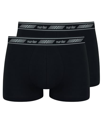 Nur Der 2er Pack Boxer Cotton 3D-Flex Herren, schwarz, M von Nur Der