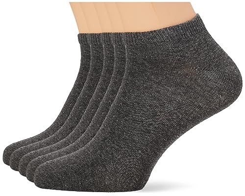 Nur Der 5er Pack Sneaker Classic Socken aus atmungsaktiver Baumwolle Herren, mittelgraumel., 43-46 von Nur Die
