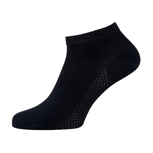 Nur Der Herren Bambus Sneaker Besonders Weich & Atmungsaktiv Bambussocken Optimales Fußklima Socken, Schwarz, 39-42 EU von Nur Der