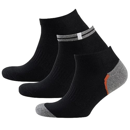 Nur Der 3er Pack Sneaker Sport aus atmungsaktiver Baumwolle kurze Sportsocken mit gepolsterter Sohle Herren von Nur Der