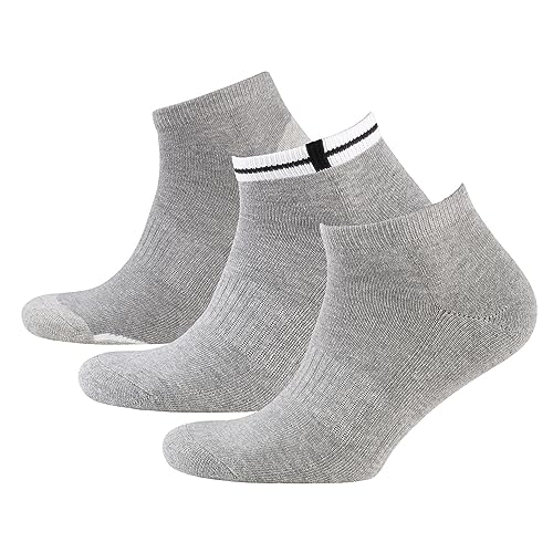 Nur Der 3er Pack Sneaker Sport aus atmungsaktiver Baumwolle kurze Sportsocken mit gepolsterter Sohle Herren von Nur Der