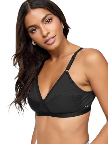 NUR DIE Damen Bügelloser BH Komfort Atmungsaktiv Frauen Unterwäsche - schwarz - Größe - 90 C von Nur Die