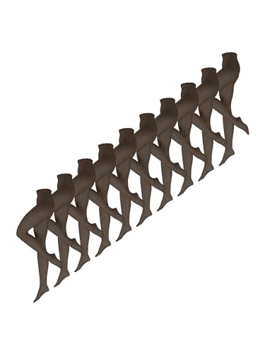 NUR DIE Damen Feinstrumpfhose 10-Pack Seidenfein 15 DEN Stumpfhose tights Nylonstrumpfhose von Nur Die