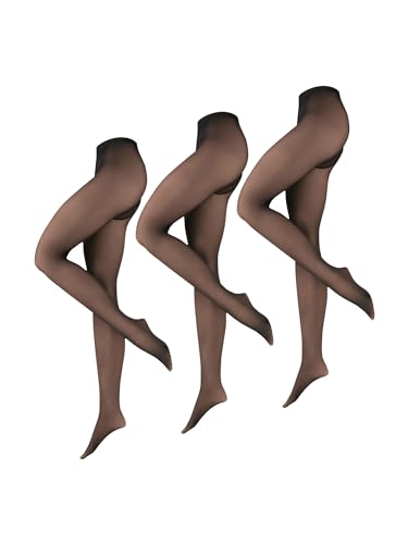 NUR DIE Damen Feinstrumpfhose 3-Pack Strumpfhose Warm & Transparent 80 DEN - Feinstrickhose Strumpfware schwarz - Größe - 44-48 NUR DIE Damen Feinstrumpfhose 3-Pack Strumpfhose Warm & Transparent 80 DEN - Feinstrickhose Strumpfware schwarz - Größe - 44-48 von NUR DIE