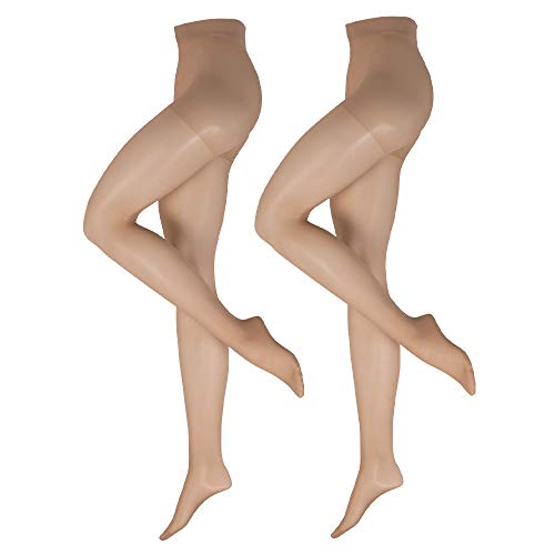 Nur Die 2er Pack Fit in Form 40 DEN starke Stützwirkung Große Größen semi-blickdichte Fein-Strumpfhose seidig mattee Optik entlastet die BeineKomfortbund Damen, perle, XL Nur Die 2er Pack Fit in Form 40 DEN starke Stützwirkung Große Größen semi-blickdichte Fein-Strumpfhose seidig mattee Optik entlastet die BeineKomfortbund Damen, perle, XL von Nur Die
