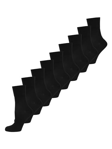 NUR DIE Damen Freizeitsocken 9-Pack Feine Baumwolle Komfort weich bequem atmungsaktiv - schwarz weich bequem atmungsaktiv Mehrpack - Größe 39-42 NUR DIE Damen Freizeitsocken 9-Pack Feine Baumwolle Komfort weich bequem atmungsaktiv - schwarz weich bequem atmungsaktiv Mehrpack - Größe 39-42 von NUR DIE
