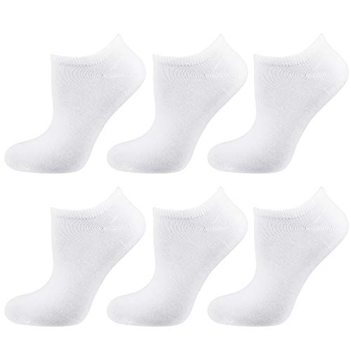 Nur Die 6er Pack Sneaker Socken aus weicher & atmungsaktiver Baumwolle Kurzzsocken Damen von Nur Die