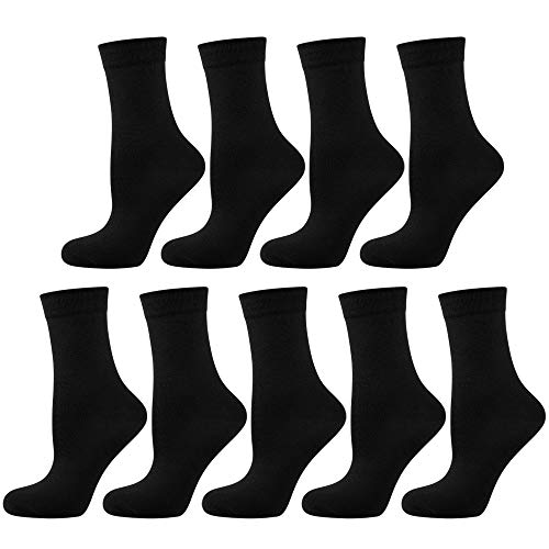 Nur Die 9er Pack Ohne Gummi Socken mit Komfortbund ohne Einschneiden weiche Baumwolle Damen von Nur Die