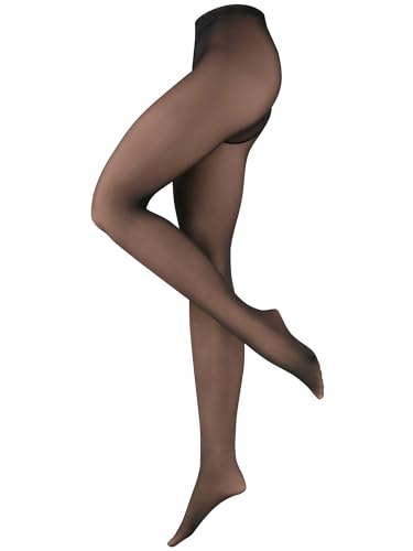 NUR DIE Damen Strumpfhose Warm & Transparent 80 DEN Nylonstrumpfhose Feinstrumpfhose - schwarz - Größe 38-40 von Nur Die