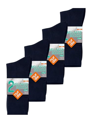 NUR DIE Herren Freizeitsocken 8-Pack Weiche Wellness Socken - maritim - Größe 43-46 von Nur Die