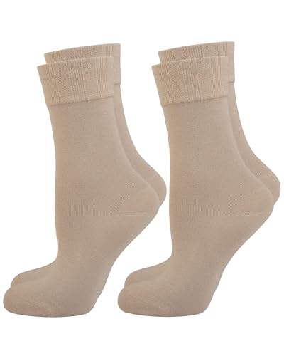 Nur Die 2er Pack Bambus Komfort Socken Damen weich Komfortbund Bambus-Socke von Nur Die