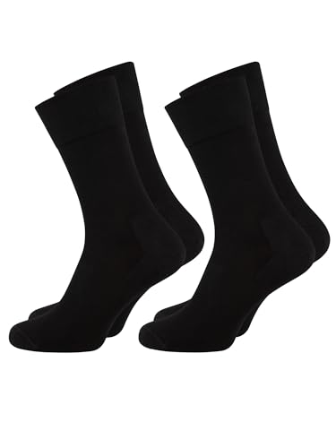 Nur Die 2er Pack Bambus Komfort Socken Herren weich Komfortbund Bambus-Socke von Nur Die