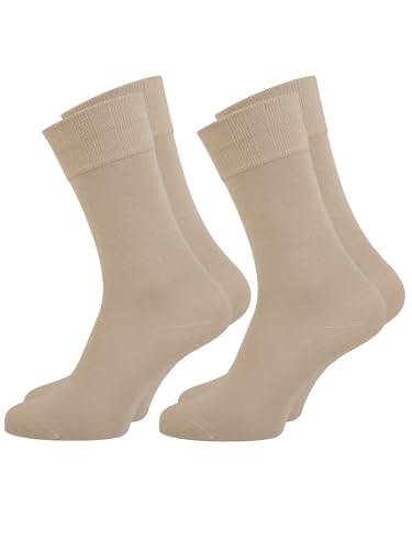 Nur Die 2er Pack Bambus Komfort Socken Herren weich Komfortbund Bambus-Socke von Nur Die