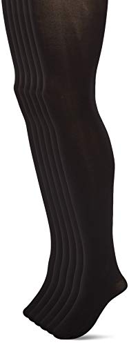 Nur Die 3er Pack Ultra Blickdicht 80 DEN warme Strumpfhose matte Optik breiter Komfortbund Baumwollzwickel Damen, schwarz, XL von Nur Die