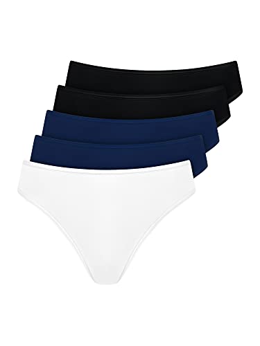 Nur Die 5er Pack Mini Slip Mehrfarbig aus Baumwolle Stretch Unterwäsche Unterhosen Basic Mehrpack Damen von Nur Die