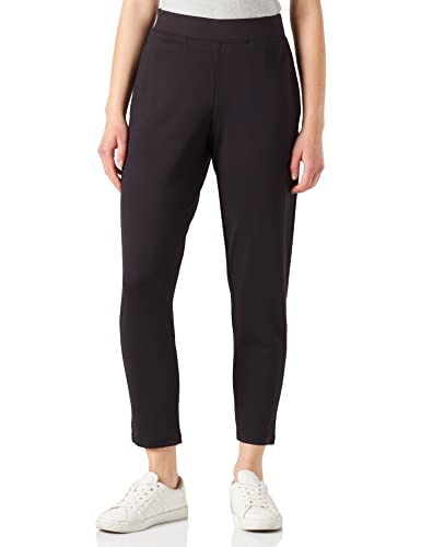 Nur Die 7/8 City-Jogger Relax & Go sportliche Bequeme Freizeithose Stretch elastischer Bund verkürzte Länge Damen, schwarz, S von Nur Die