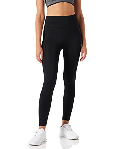 Nur Die Active Leggings Relax & Go Sport Leggings nahtlos Blickdicht breiter Komfortbund Highwaist Damen, schwarz, S von Nur Die