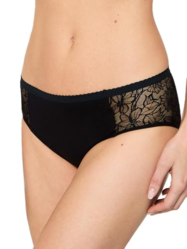 Nur Die Alles Geregelt mit Spitze Perioden-Unterwäsche Bio-Baumwolle Panty mittelstarke Blutung waschbar saugfähig Menstruations-Unterwäsche von Nur Die