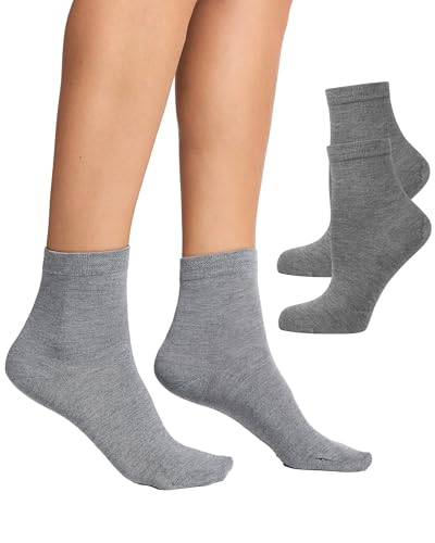 Nur Die Bambus Kurzsocken 2er Pack Damen Kurzschaft Bambussocken Socke weich atmungsaktiv von Nur Die