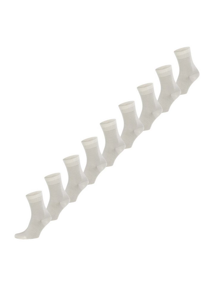 Nur Die Basicsocken Bambus (9-Paar) Socken günstig uni von Nur Die