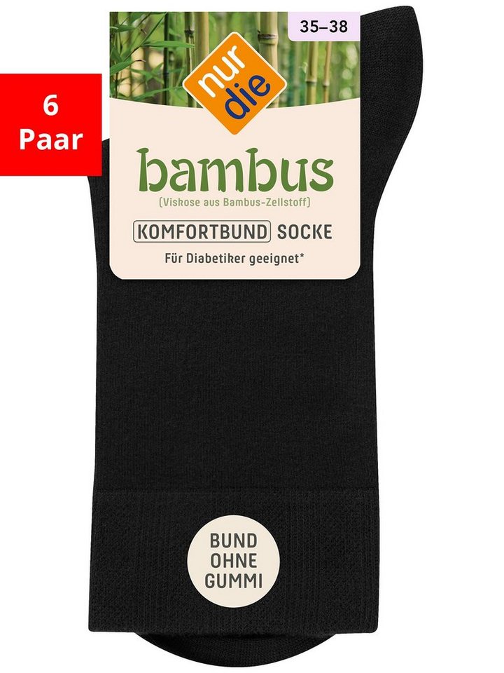 Nur Die Basicsocken Bambus Komfort - Im 6-Pack von Nur Die