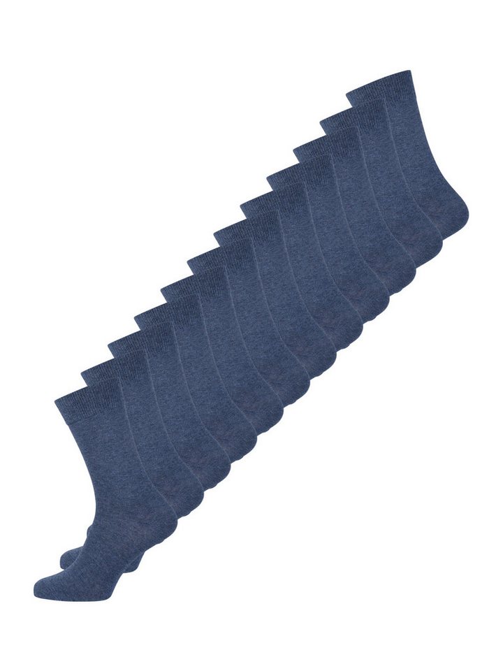Nur Die Basicsocken Baumwolle Business Socke Unifarben (12-Paar) Männer Multipack Mehrpack von Nur Die