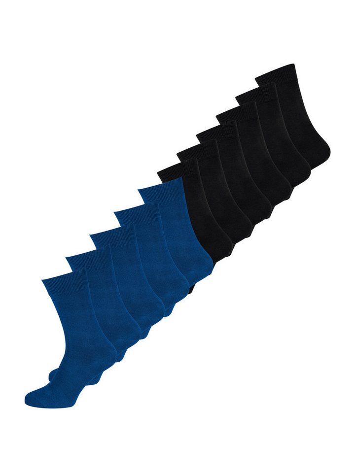 Nur Die Basicsocken Baumwolle Business Socke Unifarben (12-Paar) Männer Multipack Mehrpack von Nur Die