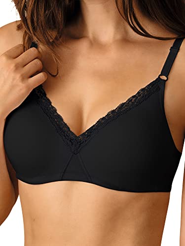 Nur Die Baumwoll Spitzen BH weicher bügelloser Softcup Bra mit nahtlosen, doppellagigen Cups unsichtbar unter der Kleidung Damen von Nur Die