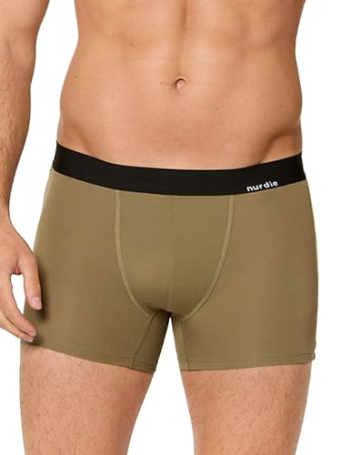 Nur Die Boxer Bambus Herren Boxershorts Bamboo weich atmungsaktiv flexibel Unterhosen ohne einschneidener elastischer Gummibund (Größe M - XXL) von Nur Die