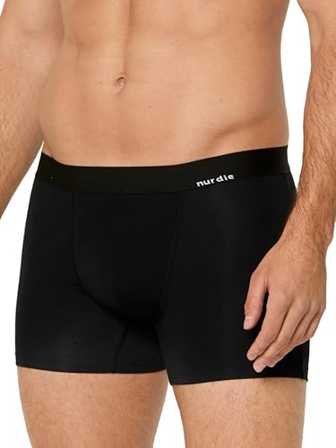 Nur Die Boxer Bambus Herren Boxershorts Bamboo weich atmungsaktiv flexibel Unterhosen ohne einschneidener elastischer Gummibund (Größe M - XXL) von Nur Die