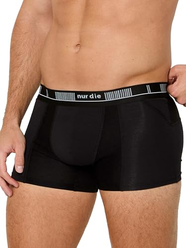 Nur Die Boxer Cotton Active Herren Boxershorts Baumwolle atmungsaktiv flexibel Unterhosen ohne einschneidener Gummibund (Größe M - XXL) von Nur Die