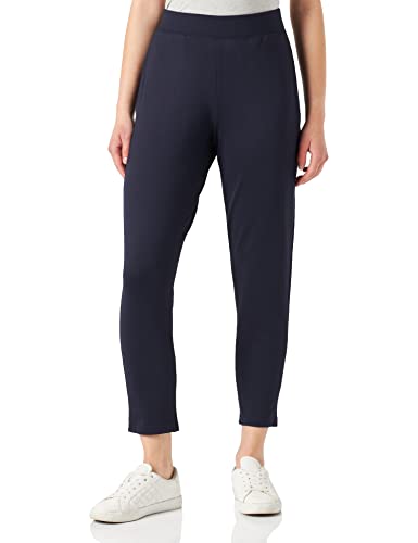 Nur Die 7/8 City-Jogger Relax & Go sportliche Bequeme Freizeithose Stretch elastischer Bund verkürzte Länge Damen, Nachtblau, L von Nur Die
