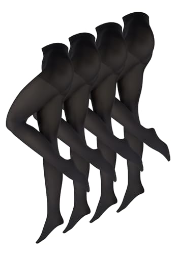 Nur Die Damen Feinstrumpfhose 3-Pack Goodbye Laufmaschen - schwarz Größe 38-40 von Nur Die