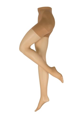Nur Die Damen Feinstrumpfhose 6-Pack Bauch-Beine-Po - mandel Größe 44-48 von Nur Die
