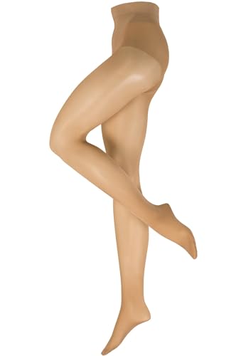 Nur Die Damen Feinstrumpfhose 6-Pack Figura - mandel Größe 38-40 von Nur Die