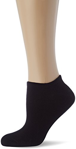 Nur Die 2er Pack Sneaker Socken Baumwolle atmungsaktiv Sneakersocken Damen, schwarz, 35-38 von Nur Die