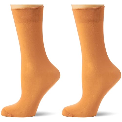 Nur Die Knie 30 DEN semi-blickdichte transparente Nylon Socken matte Optik mit Komfortbund Kniestrümpfe Damen von Nur Die