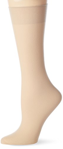 Nur Die Knie 30 DEN semi-blickdichte transparente Nylon Socken matte Optik mit Komfortbund Kniestrümpfe Damen, sahara, one size von Nur Die