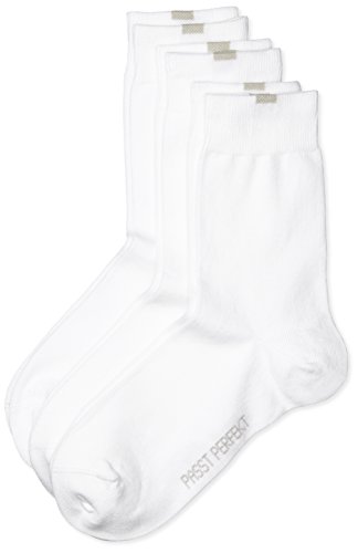 Nur Die 3er Pack Passt Perfekt Socken atmungsaktive Baumwolle einfarbig Komfortbund ohne drückende Naht Damen von Nur Die