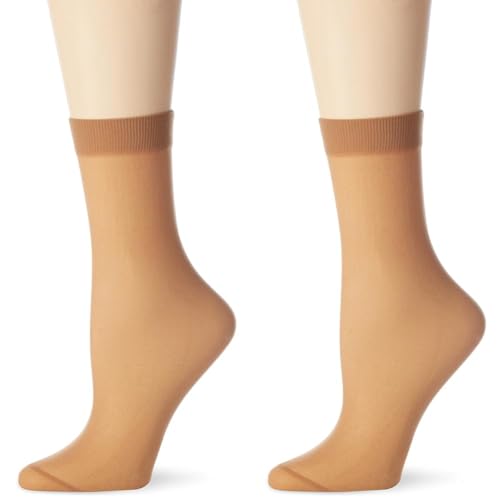 Nur Die Söckchen 30 DEN semi-blickdichte transparente Nylon Socken mit Komfortbund unsichtbar matte Optik Damen von Nur Die