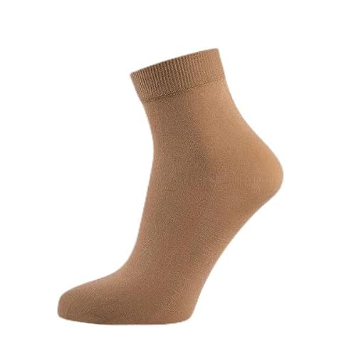 Nur Die Söckchen Cotton 60 DEN blickdichte Socken in matter Optik aus Baumwolle bequemer Bund Damen von Nur Die