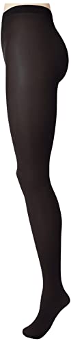 Nur Die 2er Pack Blickdicht 40 DEN Strumpfhose weiche matte Optik bequemer Bund Zwickel verstärkte Fußspitze Damen, schwarz, S von Nur Die