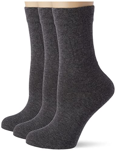 Nur Die 3er Pack Ohne Gummi Socken mit Komfortbund ohne Einschneiden weiche Baumwolle Damen von Nur Die