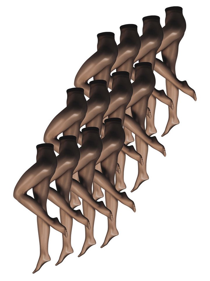 Nur Die Feinstrumpfhose 12er Sparpack Transparent 15 DEN (12 St) nylon transparent Fein-strumpfhose von Nur Die