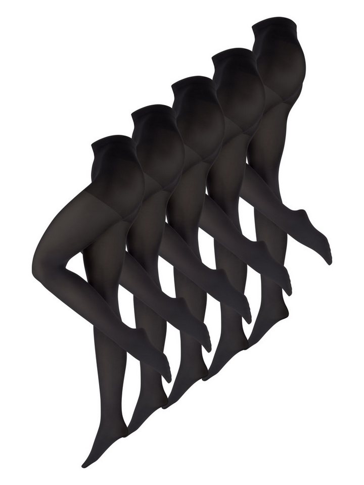 Nur Die Feinstrumpfhose 5er Sparpack Goodbye Laufmaschen 60 DEN (5 St) nylon transparent Fein-strumpfhose von Nur Die