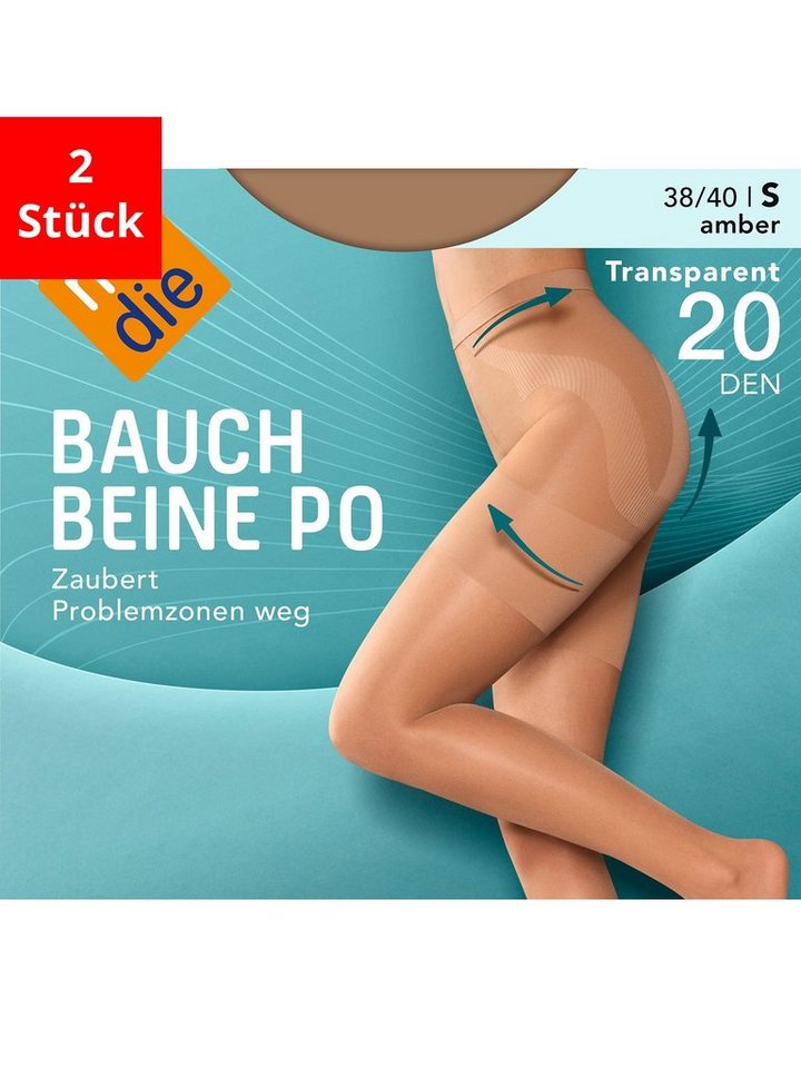 Nur Die Feinstrumpfhose Bauch-Beine-Po, 20 Den (2 St) von Nur Die