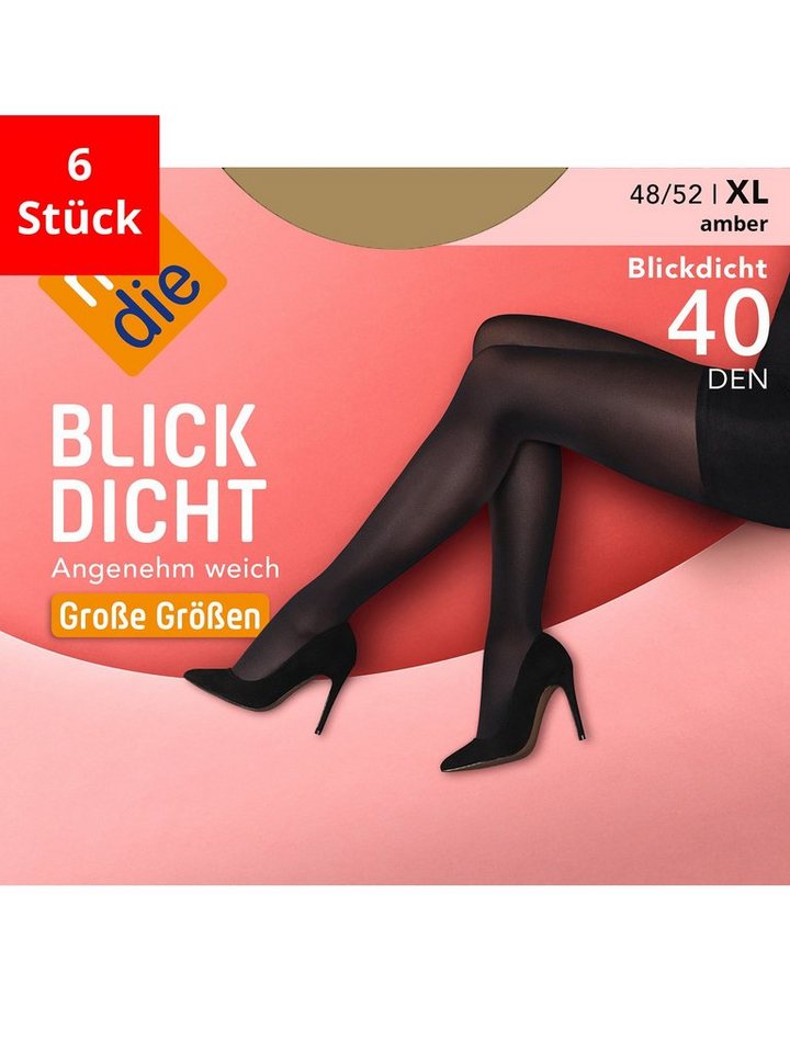 Nur Die Feinstrumpfhose Blickdicht - Im 6-Pack von Nur Die