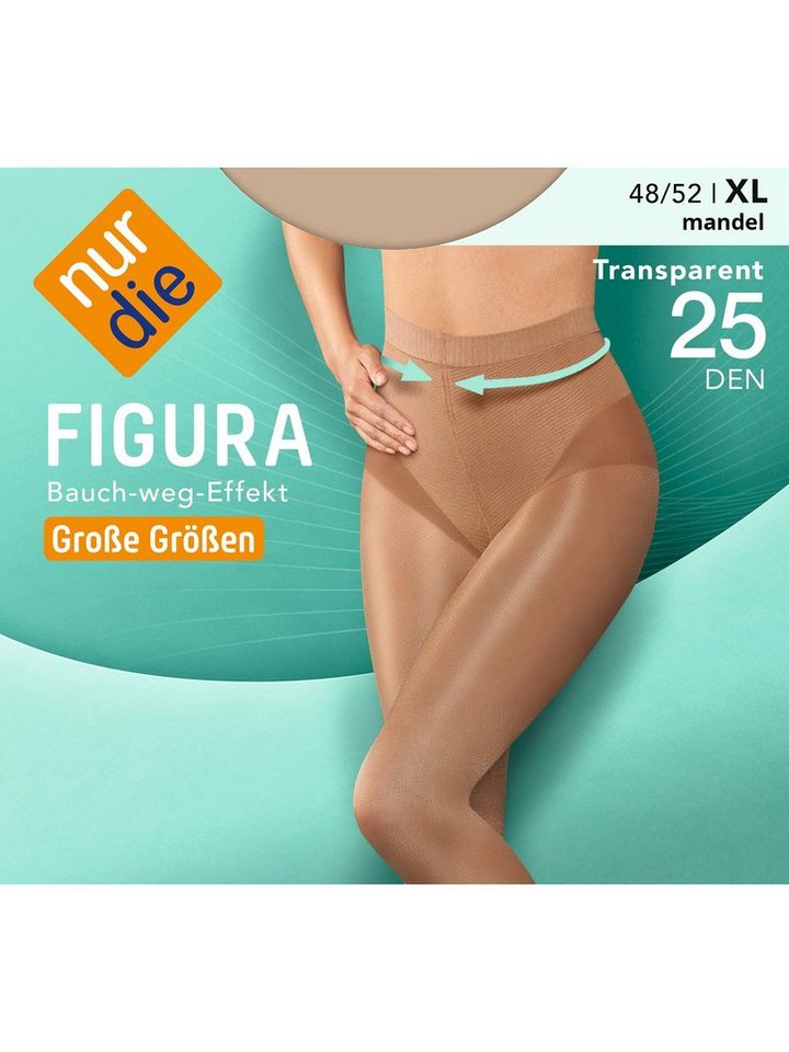 Nur Die Feinstrumpfhose Figura Große Größen DEN 25 (1 St) von Nur Die